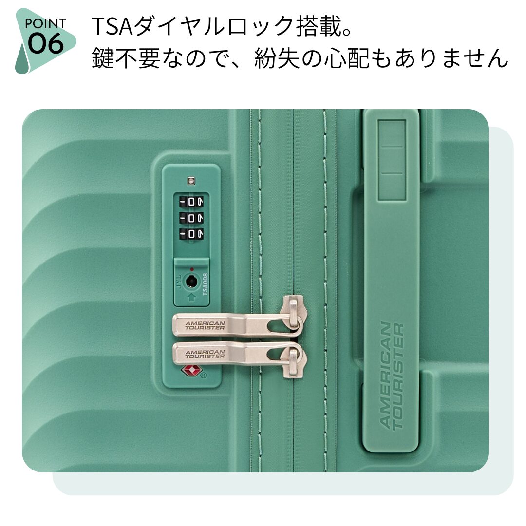 アメリカンツーリスター ダイアジップ スピナー66 Mサイズ 無料預け入れ サムソナイト スーツケース - 画像 (8)