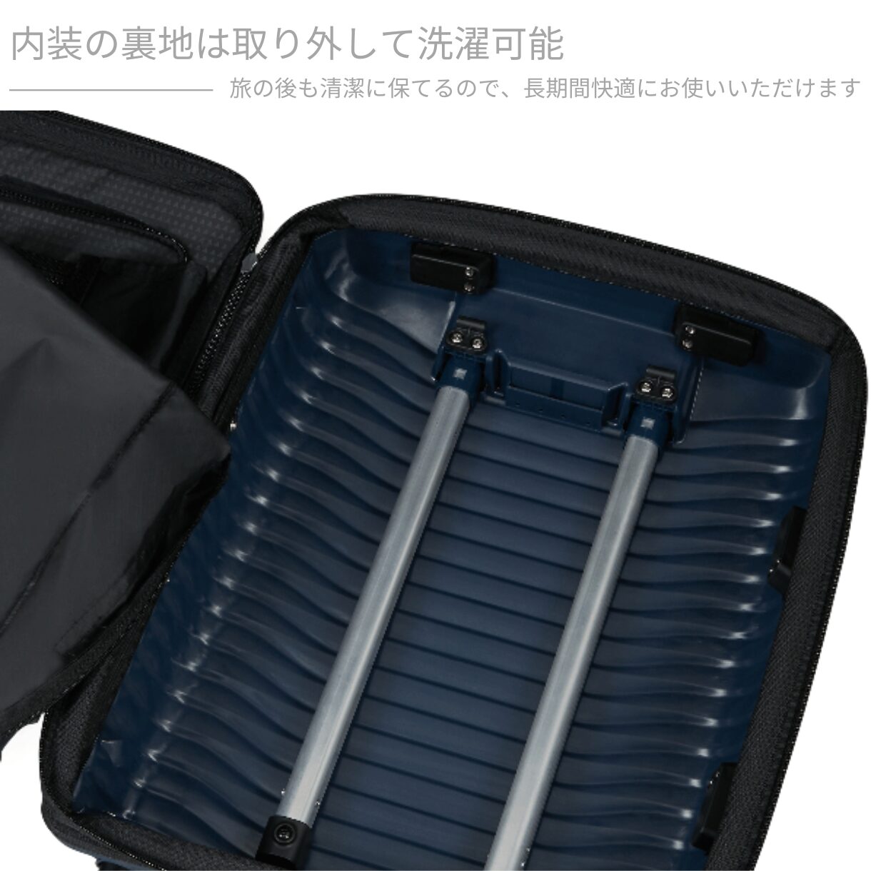 サムソナイト スーツケース アップスケープ スピナー55 拡張機能付き 機内持ち込み Sサイズ - 画像 (8)