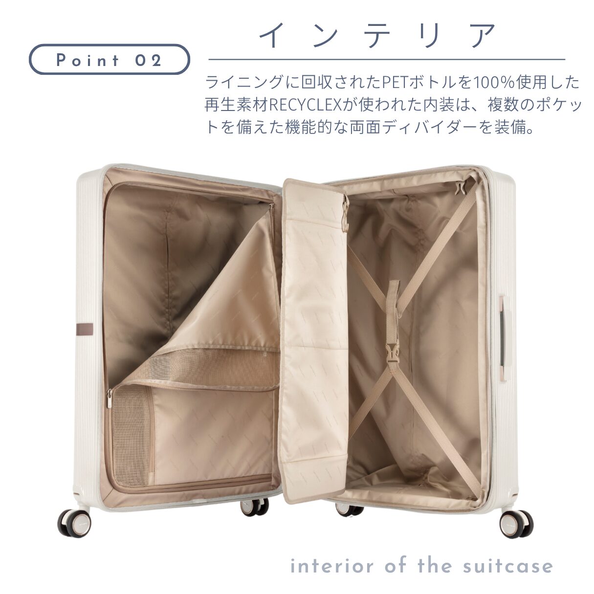 サムソナイト ミンター スピナー55 スーツケース 機内持ち込み Sサイズ - 画像 (8)