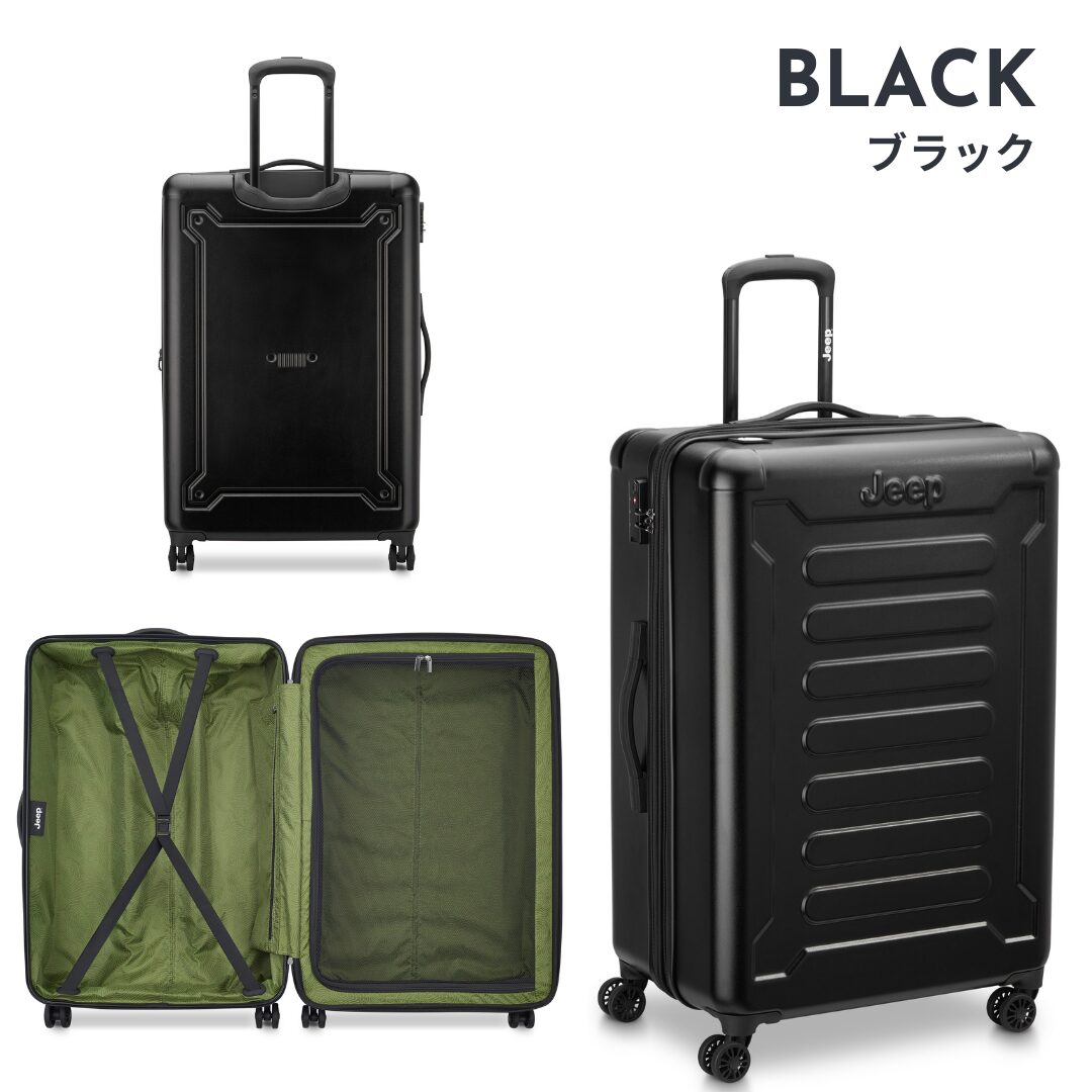 ジープ Jeep スーツケース アトモス 拡張機能付き 無料預け入れ Lサイズ - 画像 (2)